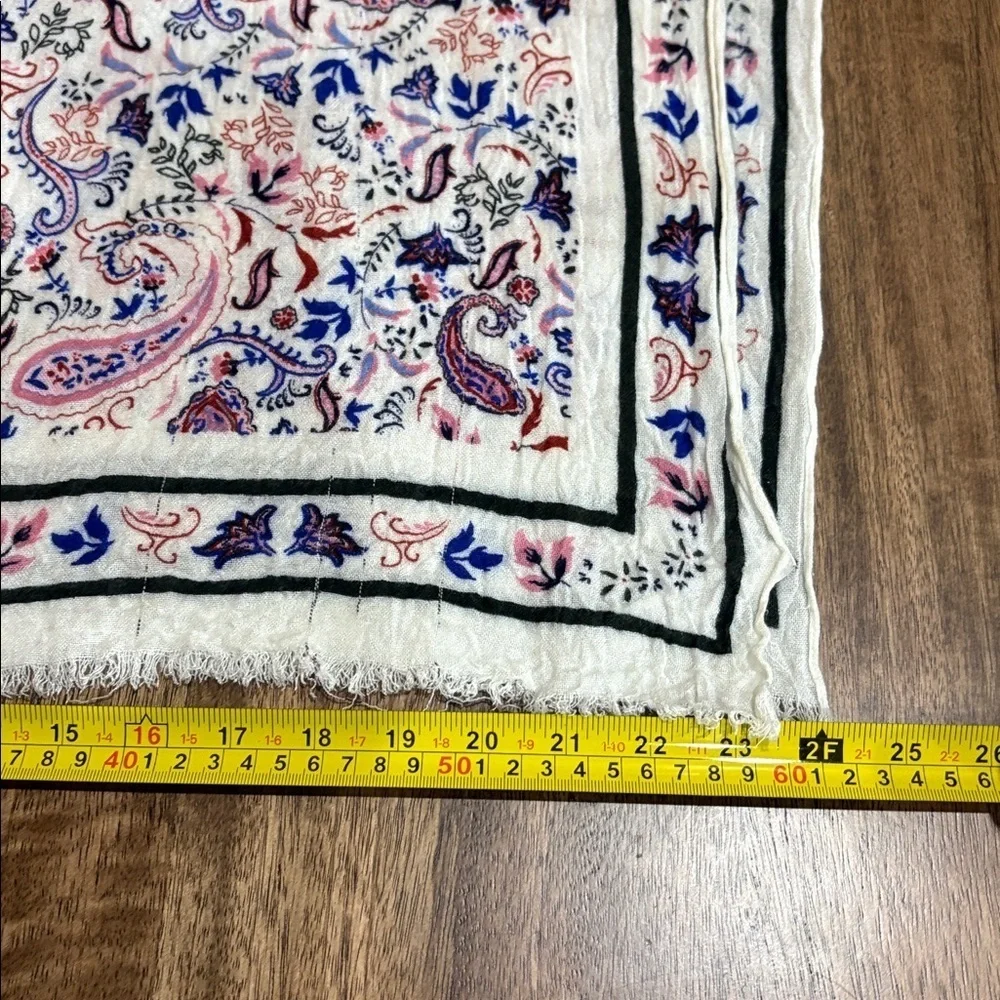 Talbots scarf. Viscose. 24” x 64”.  Paisley